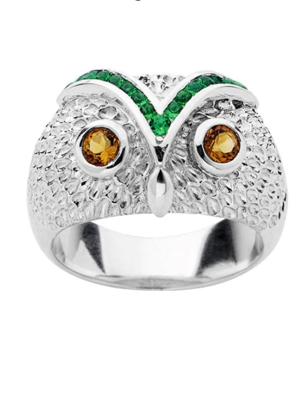 Karen Walker Owl Dome Ring Silver